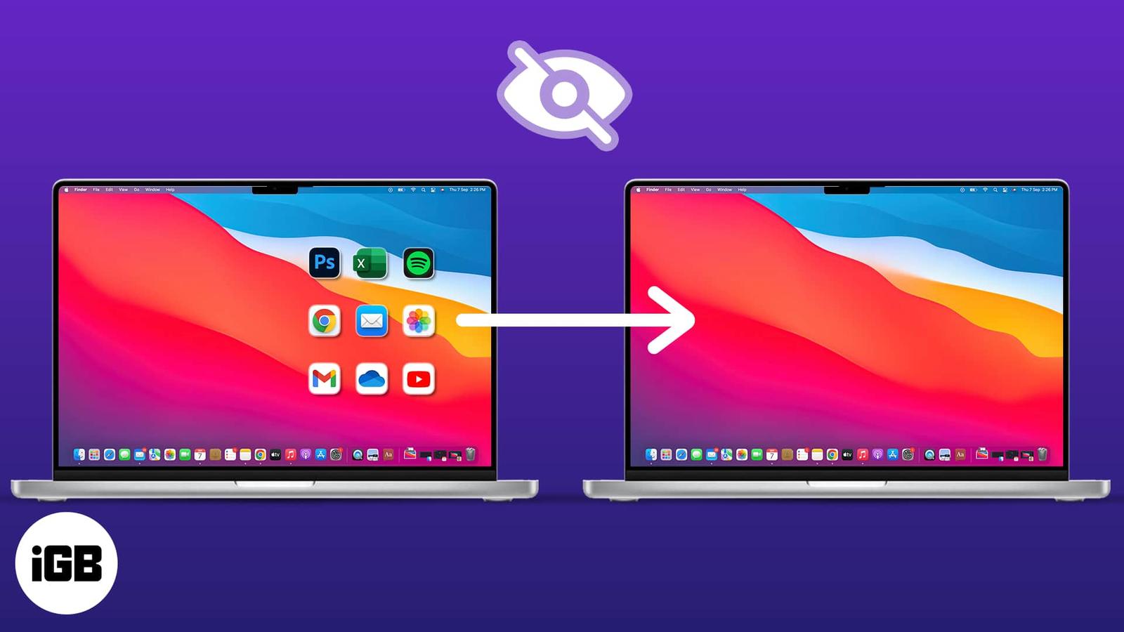How to hide desktop icons on Mac