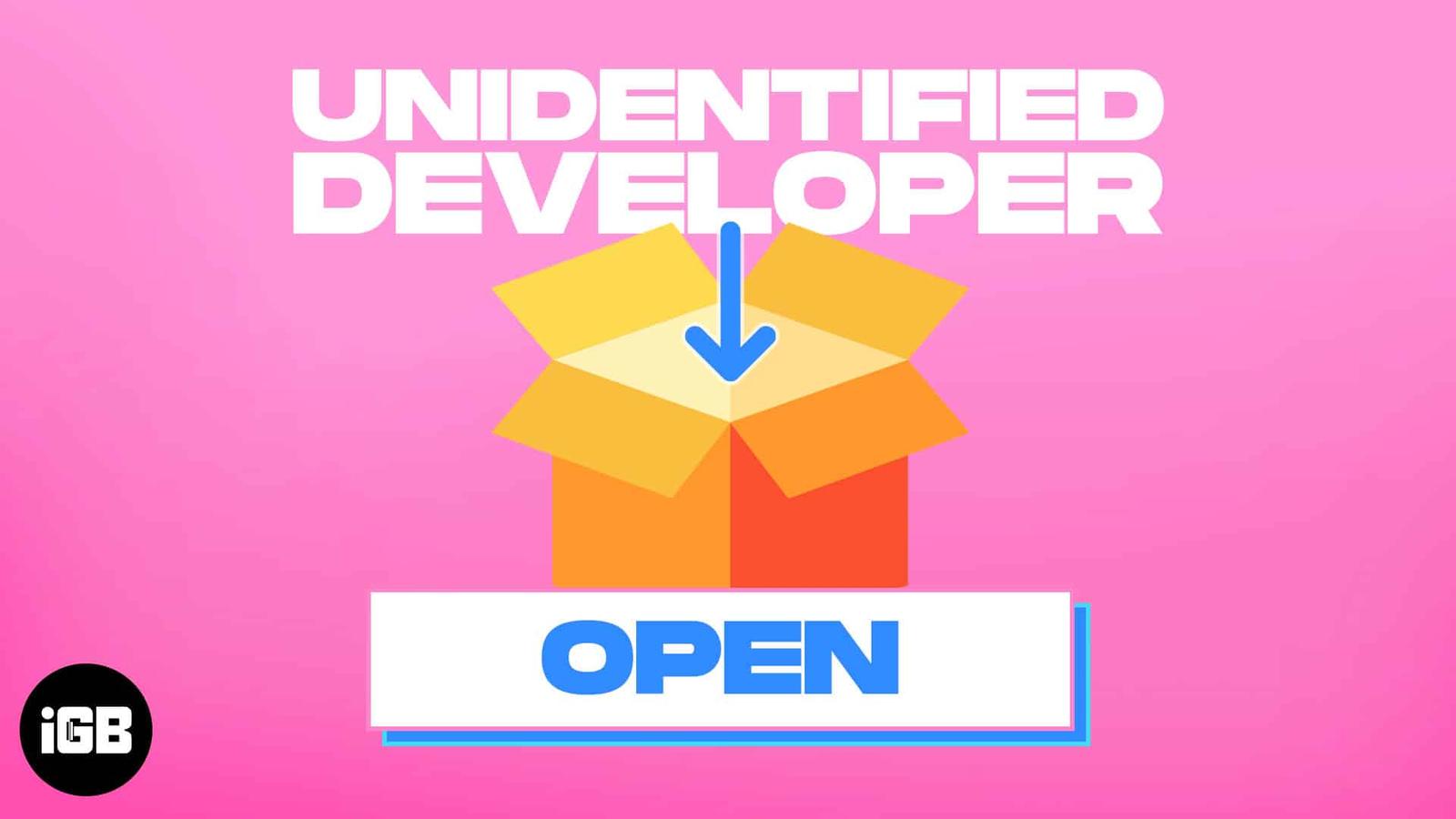 How to open Mac app from unidentified developer