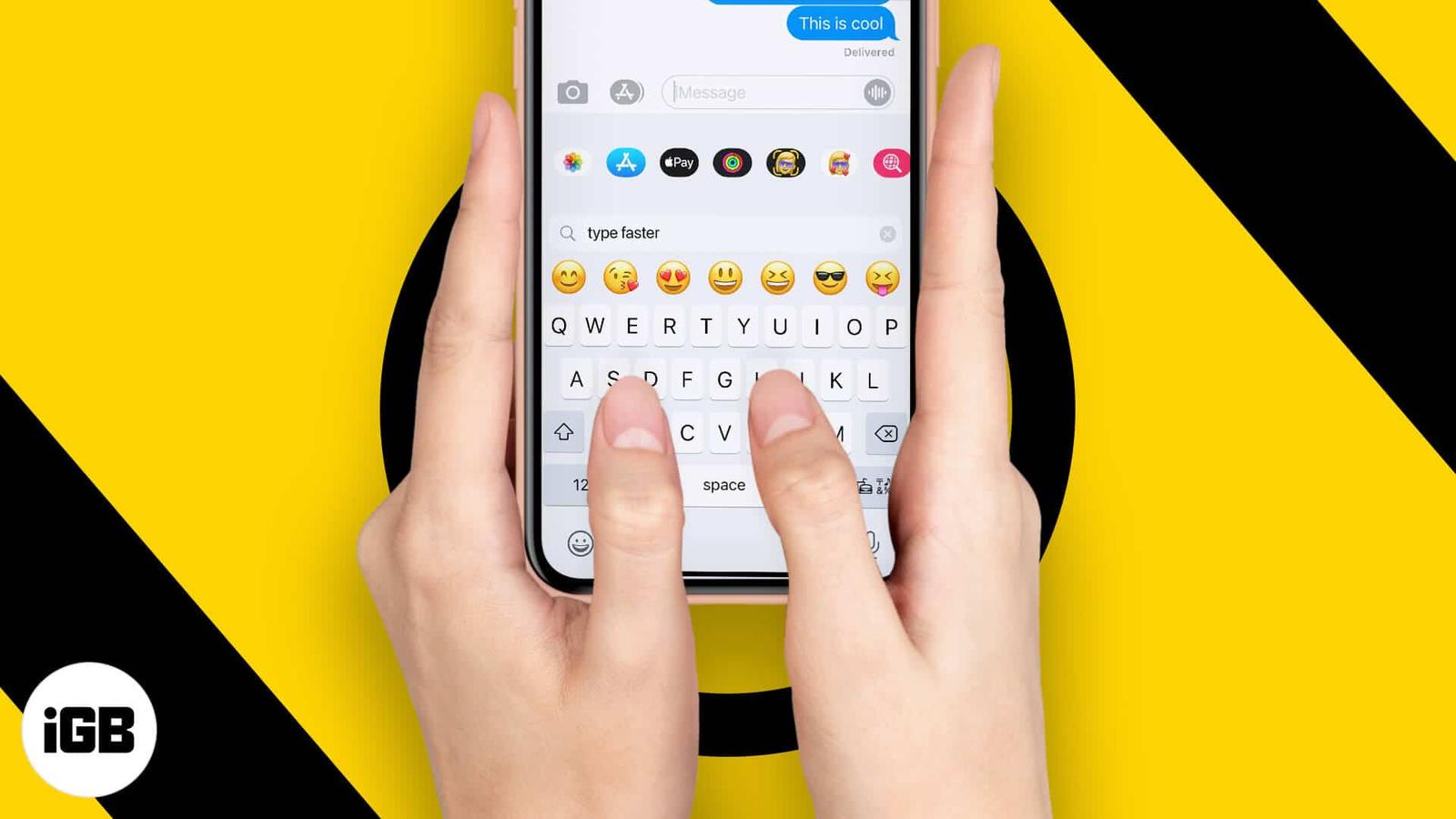 How to type faster on iPhone keyboard
