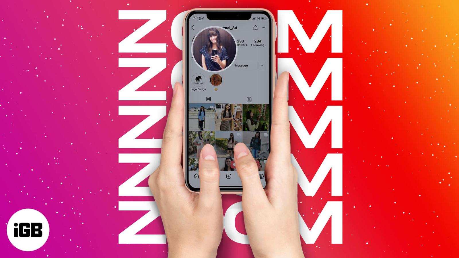 How to zoom in Instagram profile picture on iPhone (2 Tricks)