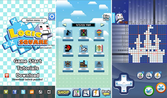 Logic Square Number iPhone and iPad Game Screenshot