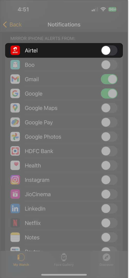 MIRROR iPhone ALERTS