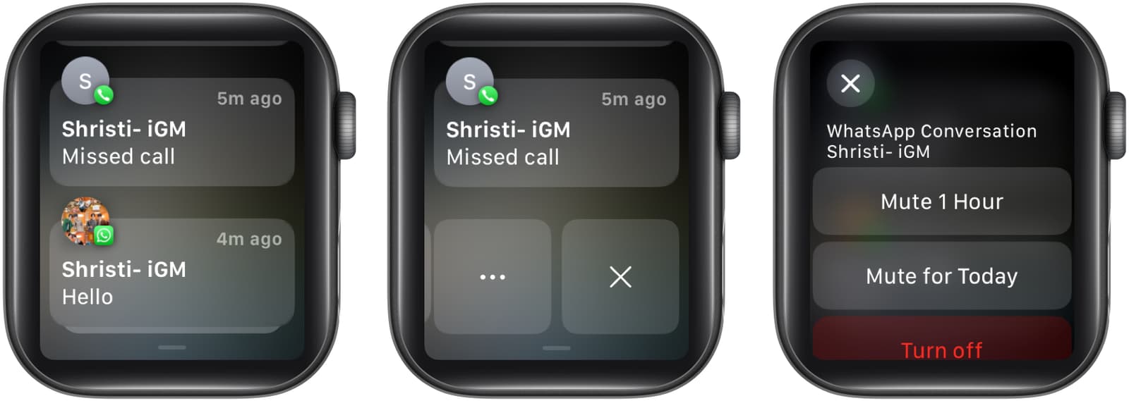 Mute notifications on Apple Watch