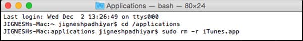Remove iTunes form Mac