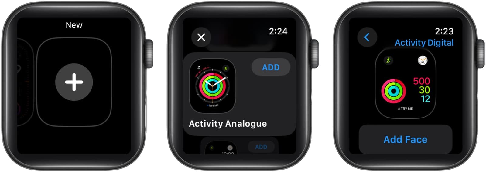 Tap the icon add add face