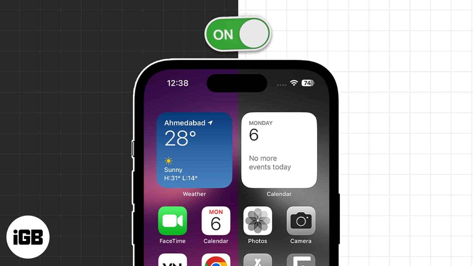Turn on grayscale on iphone