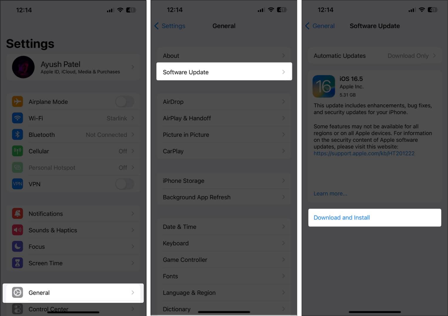 Update your iPhone to iOS 16.1 or later