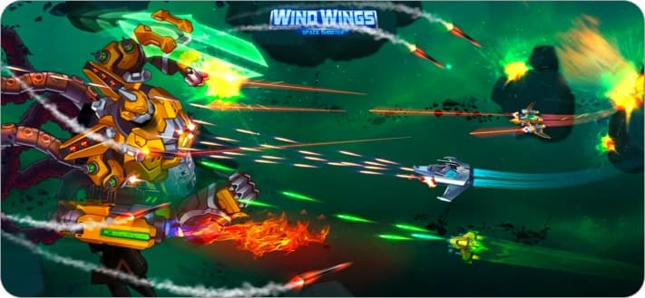 Wind Wings space shooter game for iPhone and iPad