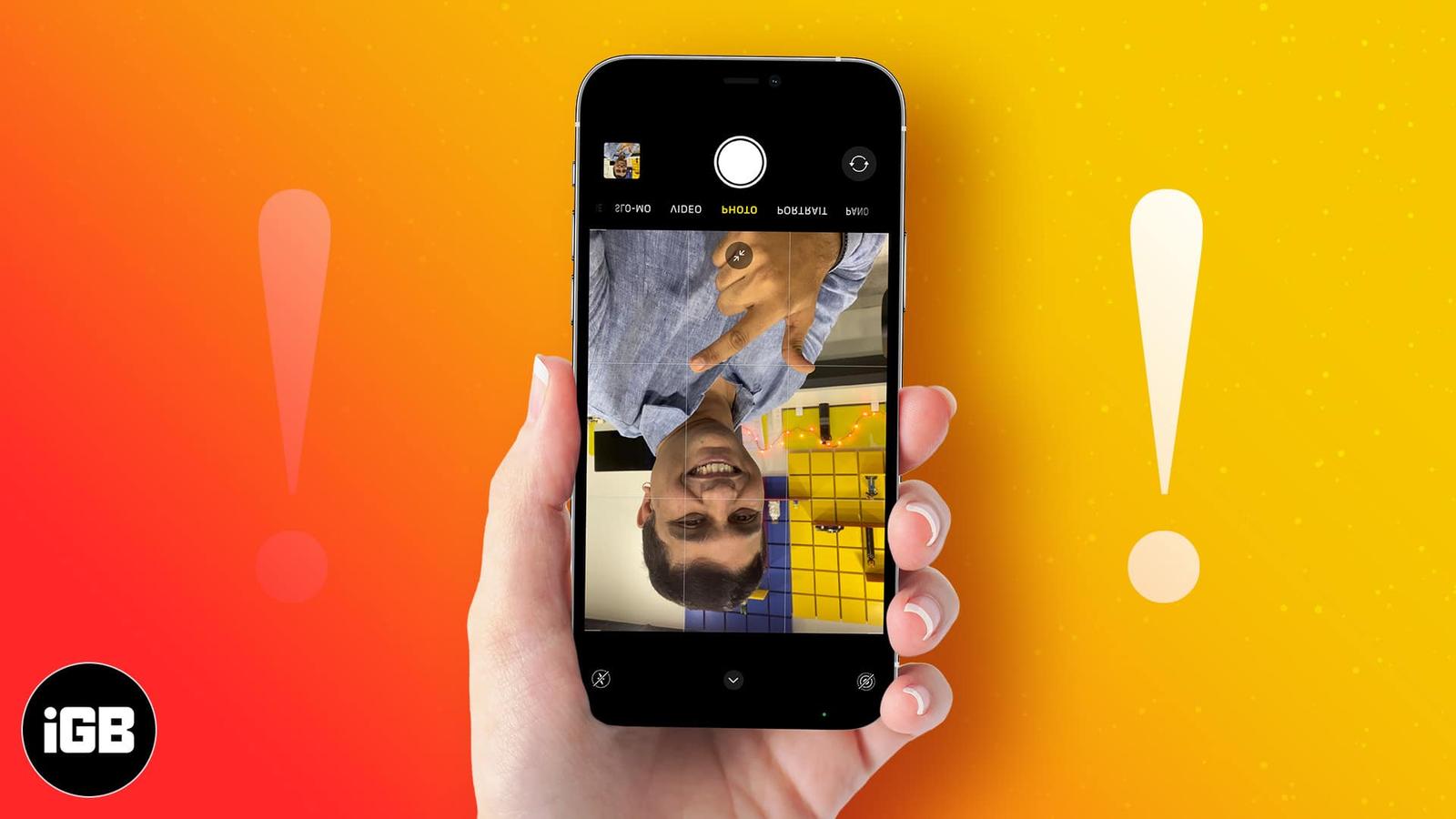 Camera upside down on iPhone? How to fix it!