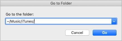 Open iTunes Media folder