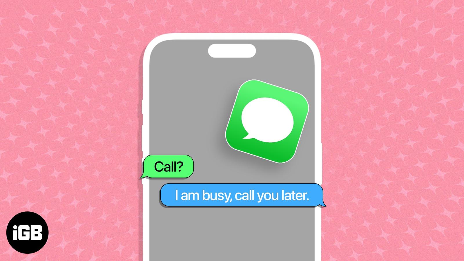 How to auto-reply to text messages on iPhone