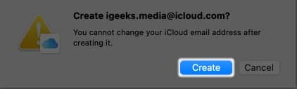 How to Create iCloud Email on mac