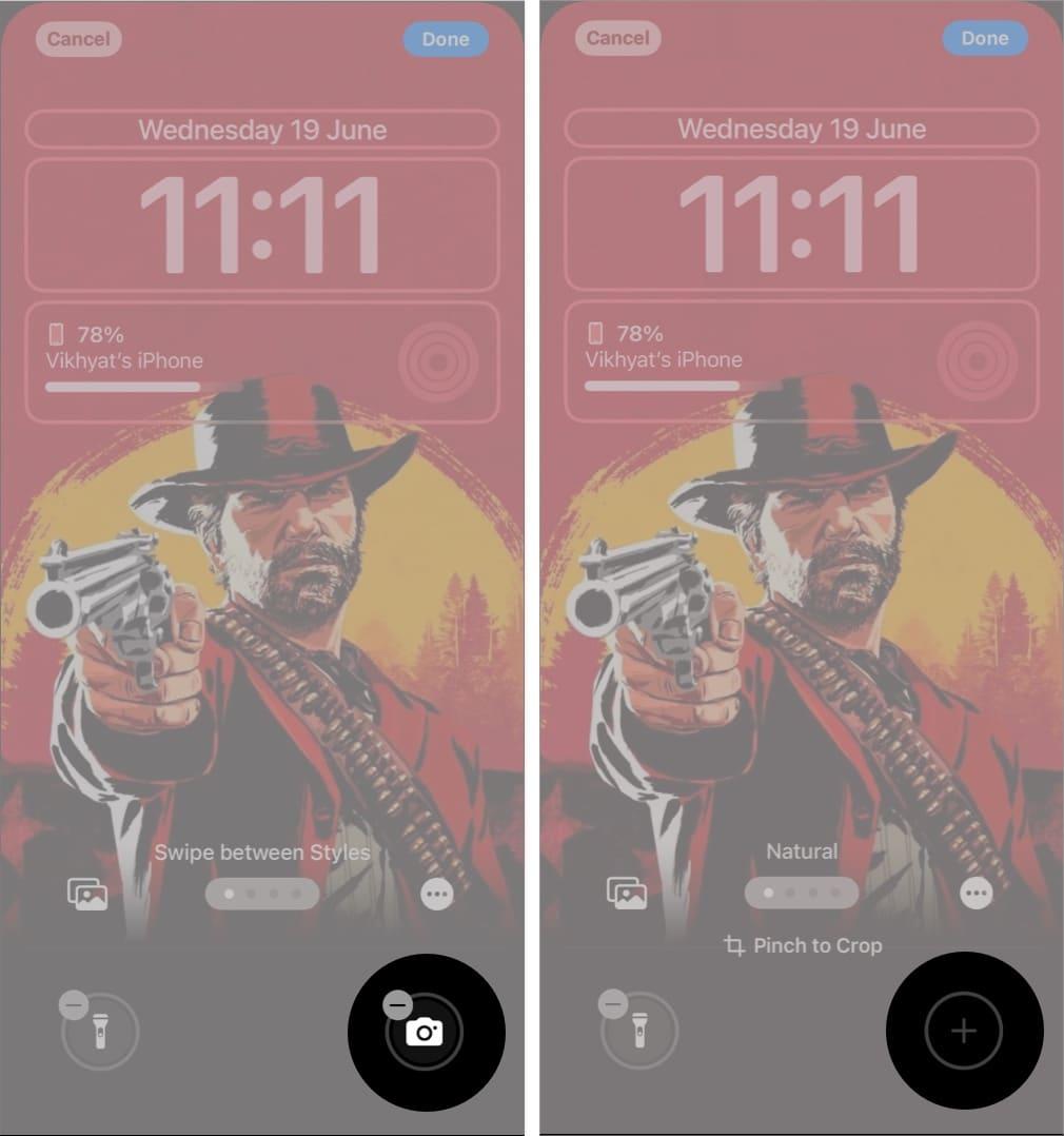 Remove Camera button from iPhone Lock Screen in iOS 18