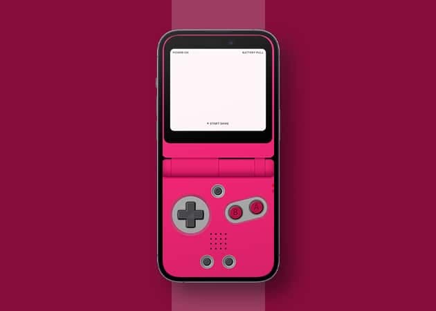 Pink Gameboy wallpaper for iPhone