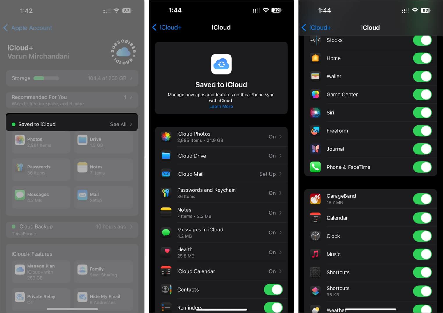 Disable and re-enable sync with iCloud on iPhone