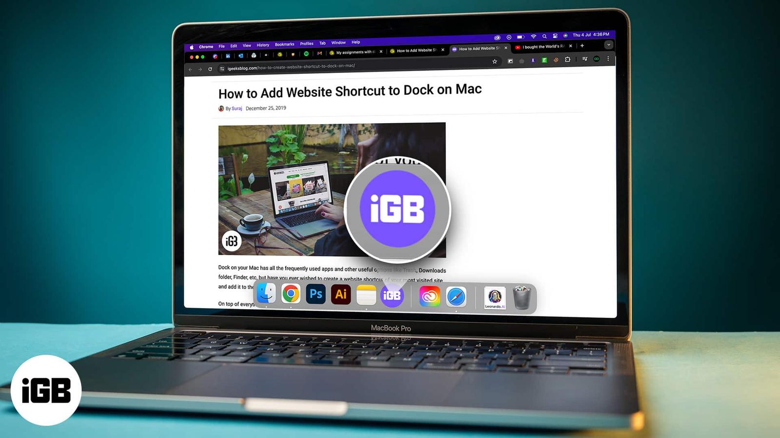 How to Add a Website to Your Dock on a Mac (Safari and Chrome)
