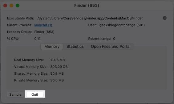 Quit unnecessary background activities on Mac