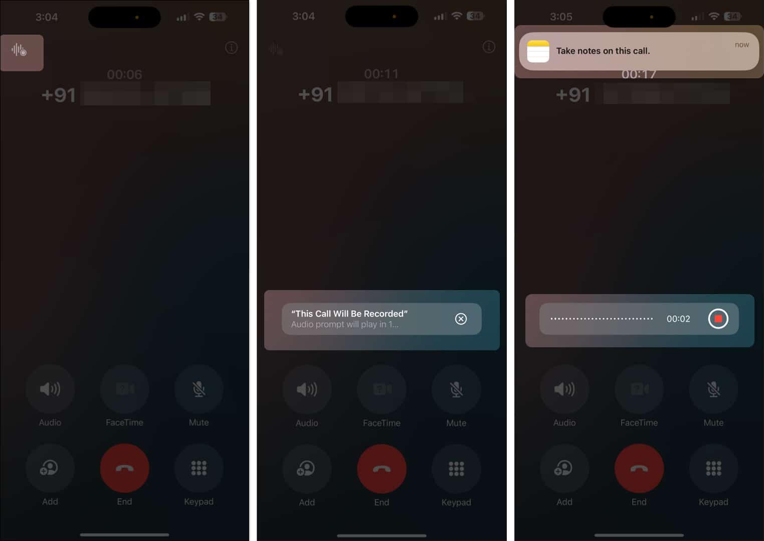 Record a phone call on iPhone with iOS 18.1
