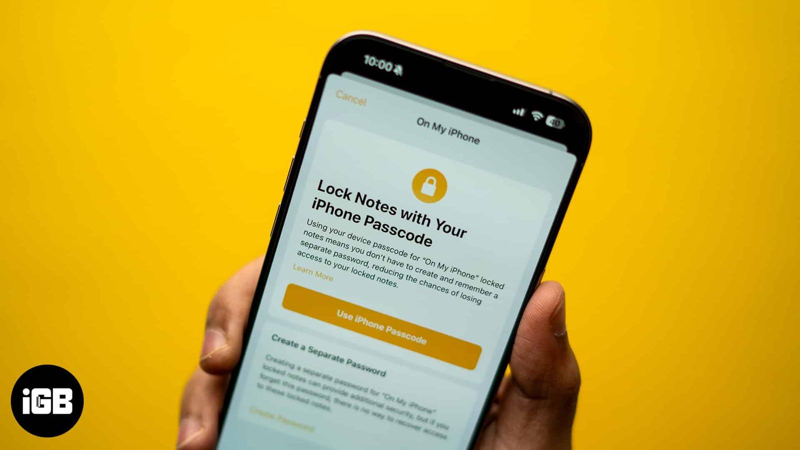 How to Lock Notes on iPhone and iPad