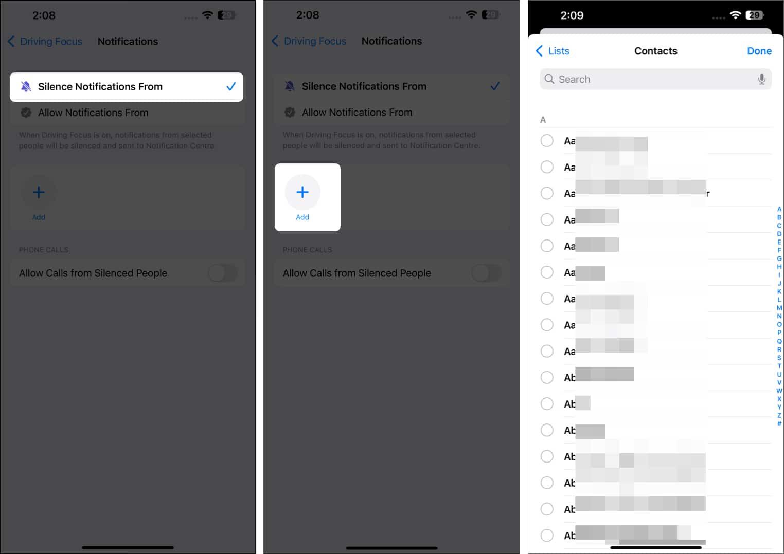 Silence iPhone notifications for specific contact
