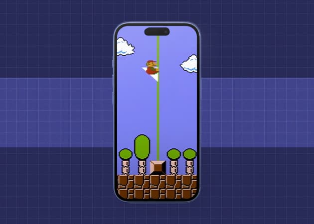 Mario dynamic island wallpaper.