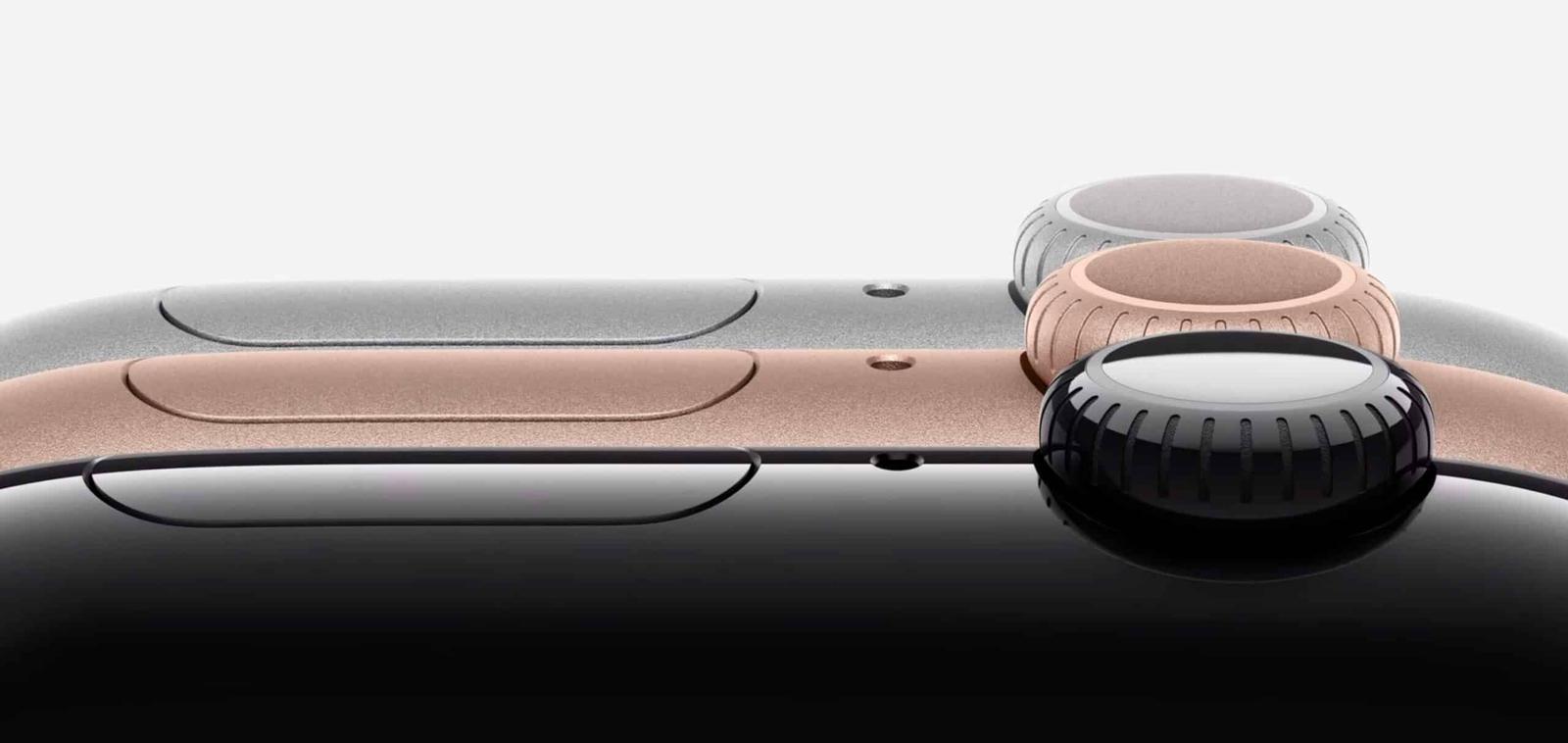 Apple Watch Series 10 buttons.