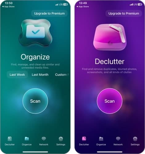 CleanMyPhone iOS cleaner app.