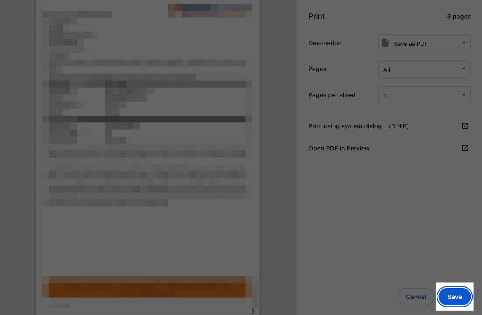 Saving unlocked PDF on a Mac.