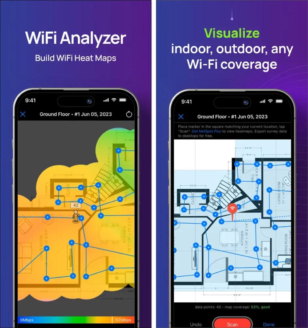 NetSpot Wi-Fi Analyzer.