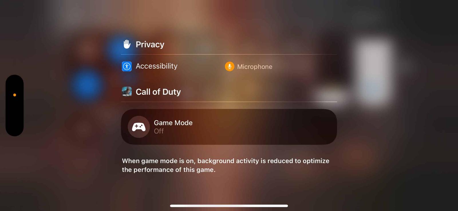 Turn off Game Mode on iPhone manually