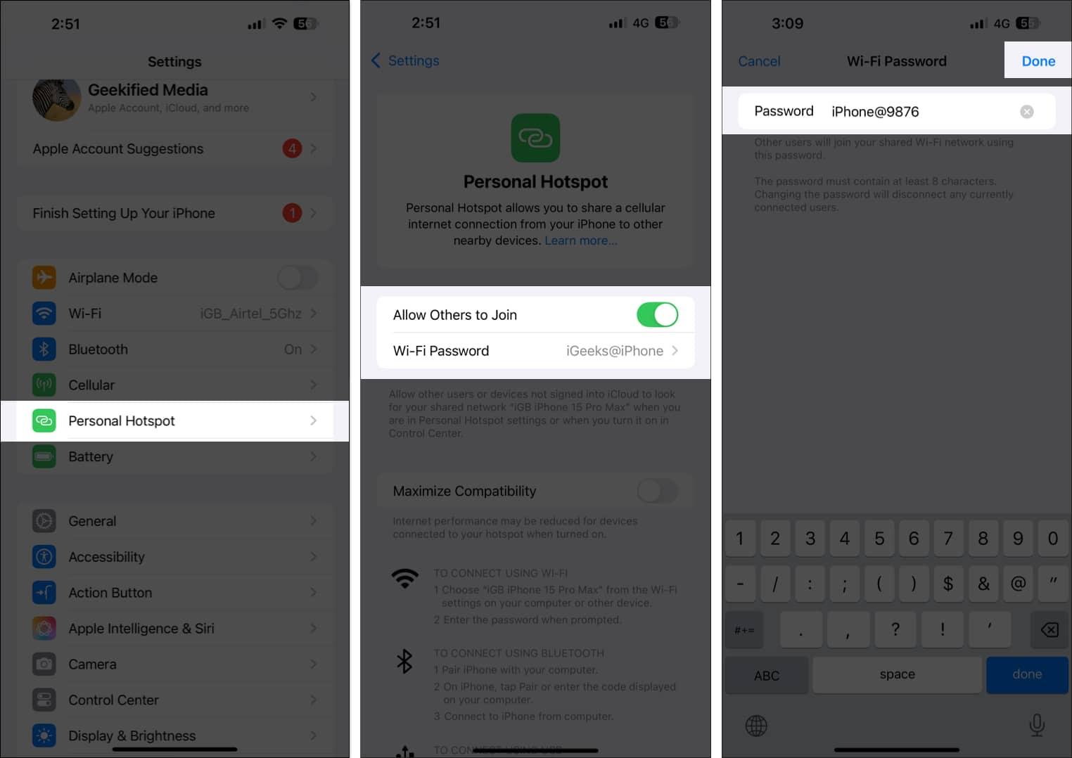 How to Use Your iPhone as a Personal Hotspot