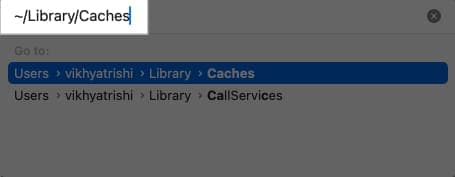 Accessing cached files through the Finder app on a Mac.