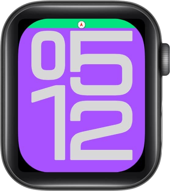 Compass icon on Apple Watch.