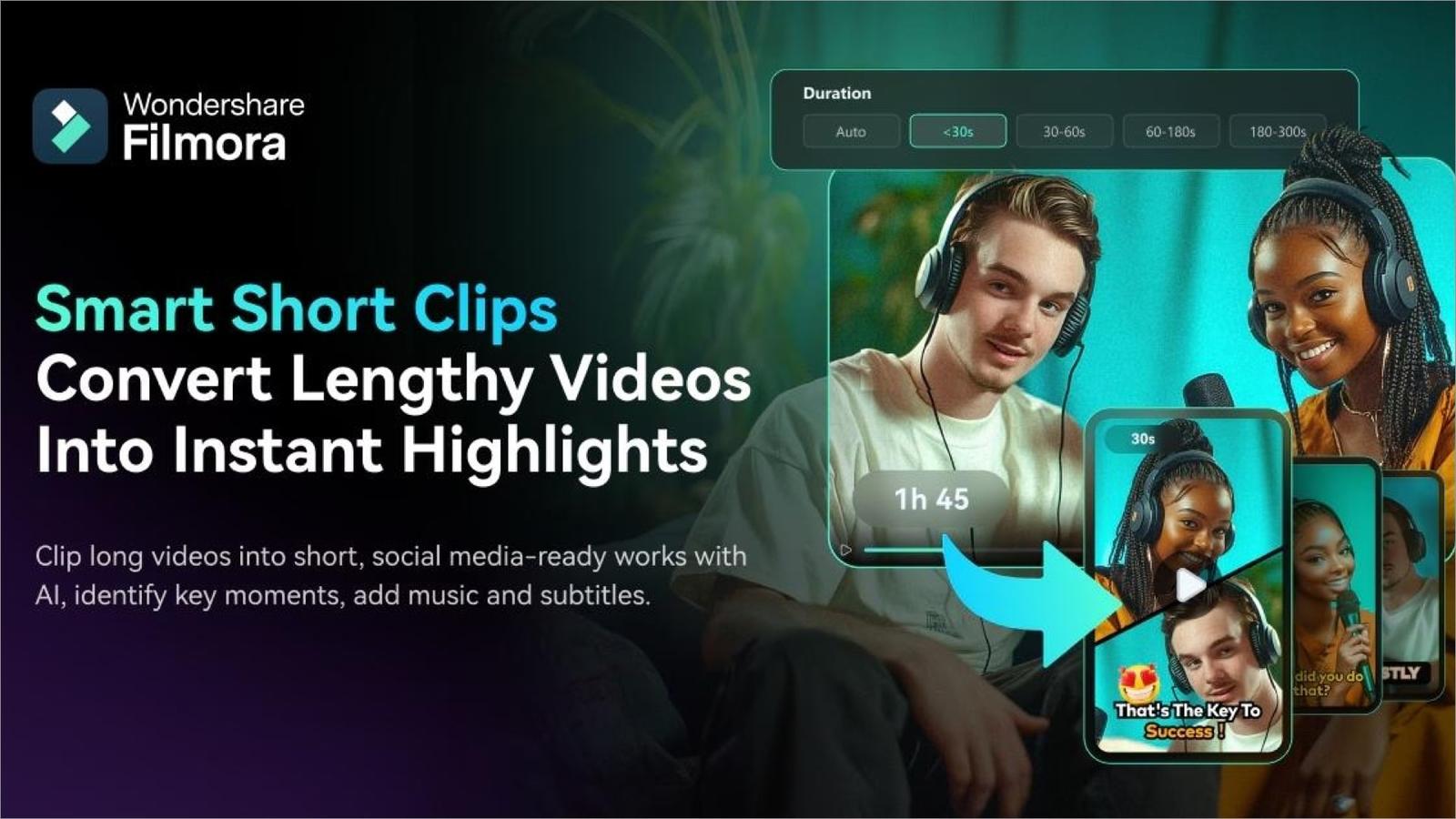 A guide to creating viral short clips with Wondershare Filmora Smart Short Clips