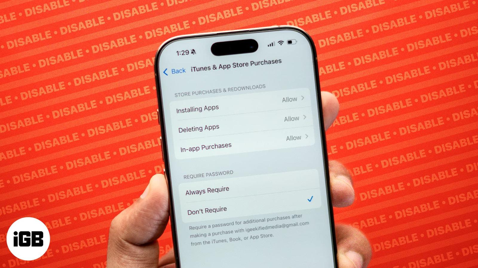 How to turn off In-app purchases on iPhone and iPad