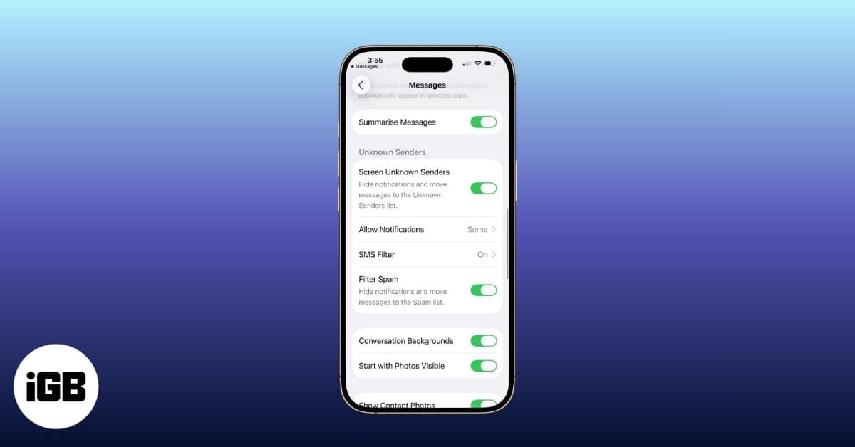 Tired of Spam Texts? How to Use iPhone Messages Filters on iOS 26