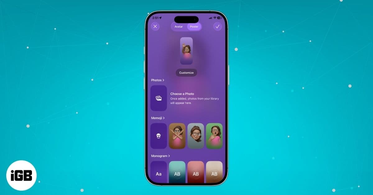 How to Set Up a Personalized Contact Poster on Your iPhone