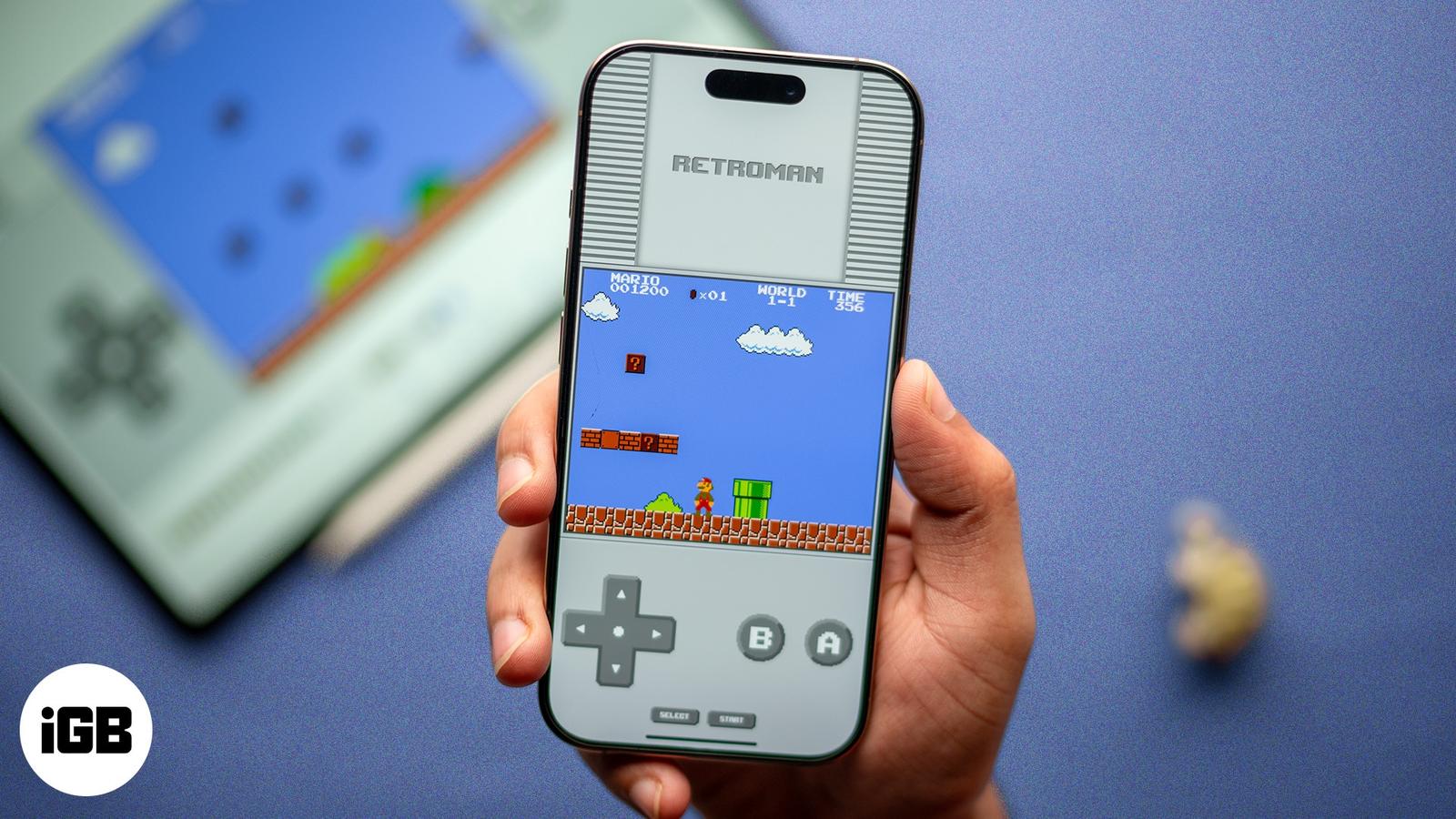 Play classic NES and Gameboy games on iPhone using Retroman emulator