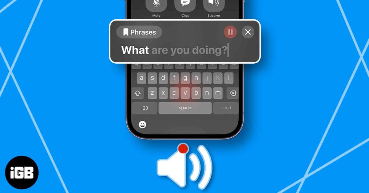 Use Live Speech on iPhone
