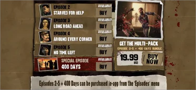 Walking Dead: The Game for iPhone.