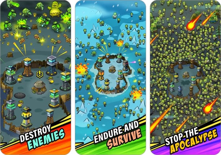 Zombies vs. Towers iPhone zombie game.