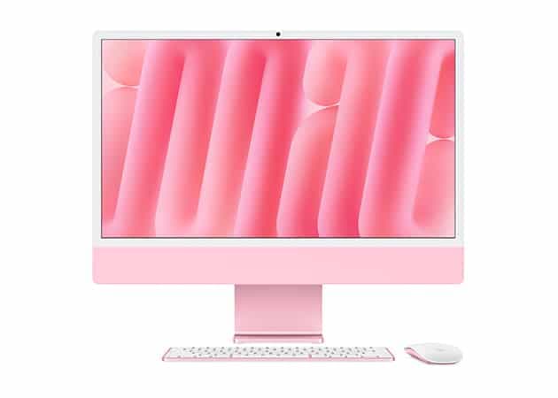 iMac M4 pink wallpaper.