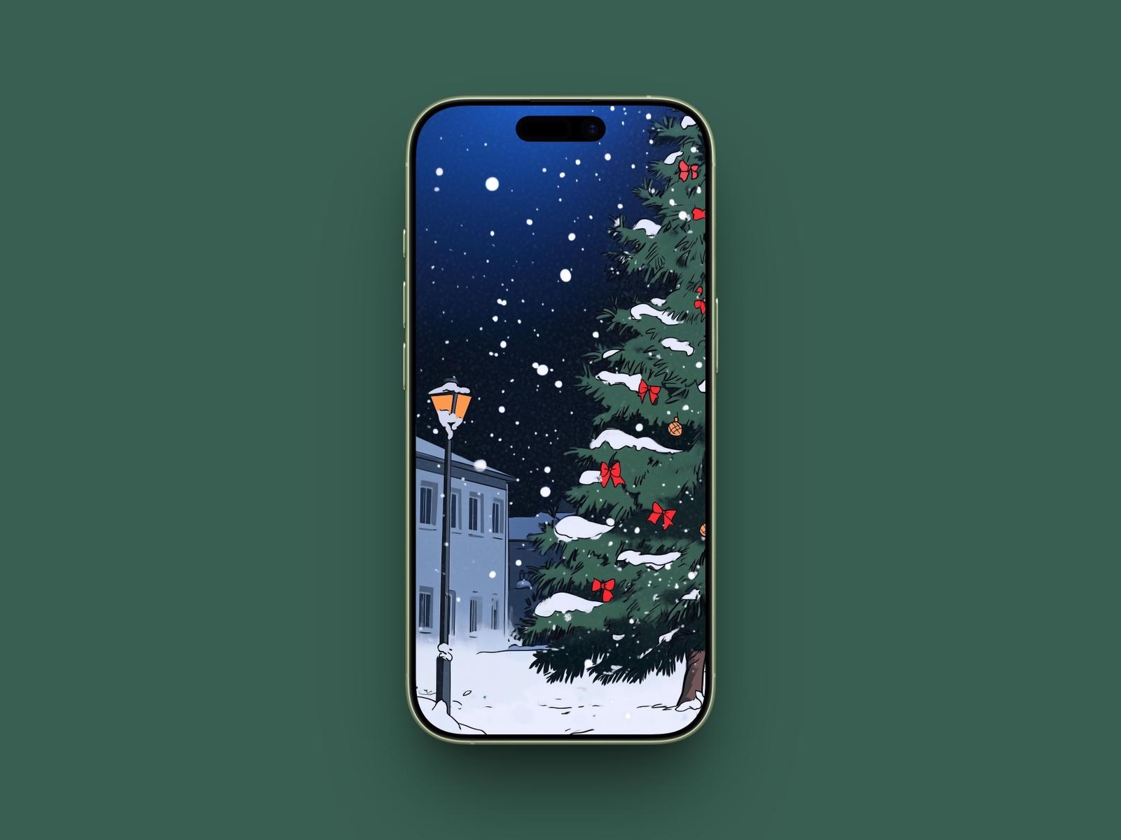 Comic-style Snowfall