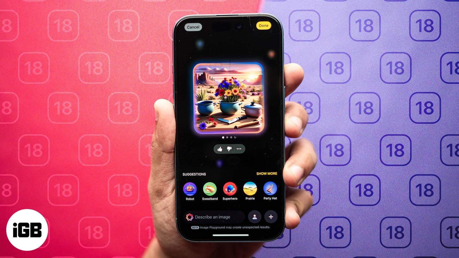 How to Use Apple Image Playground to Create AI Art on iPhone