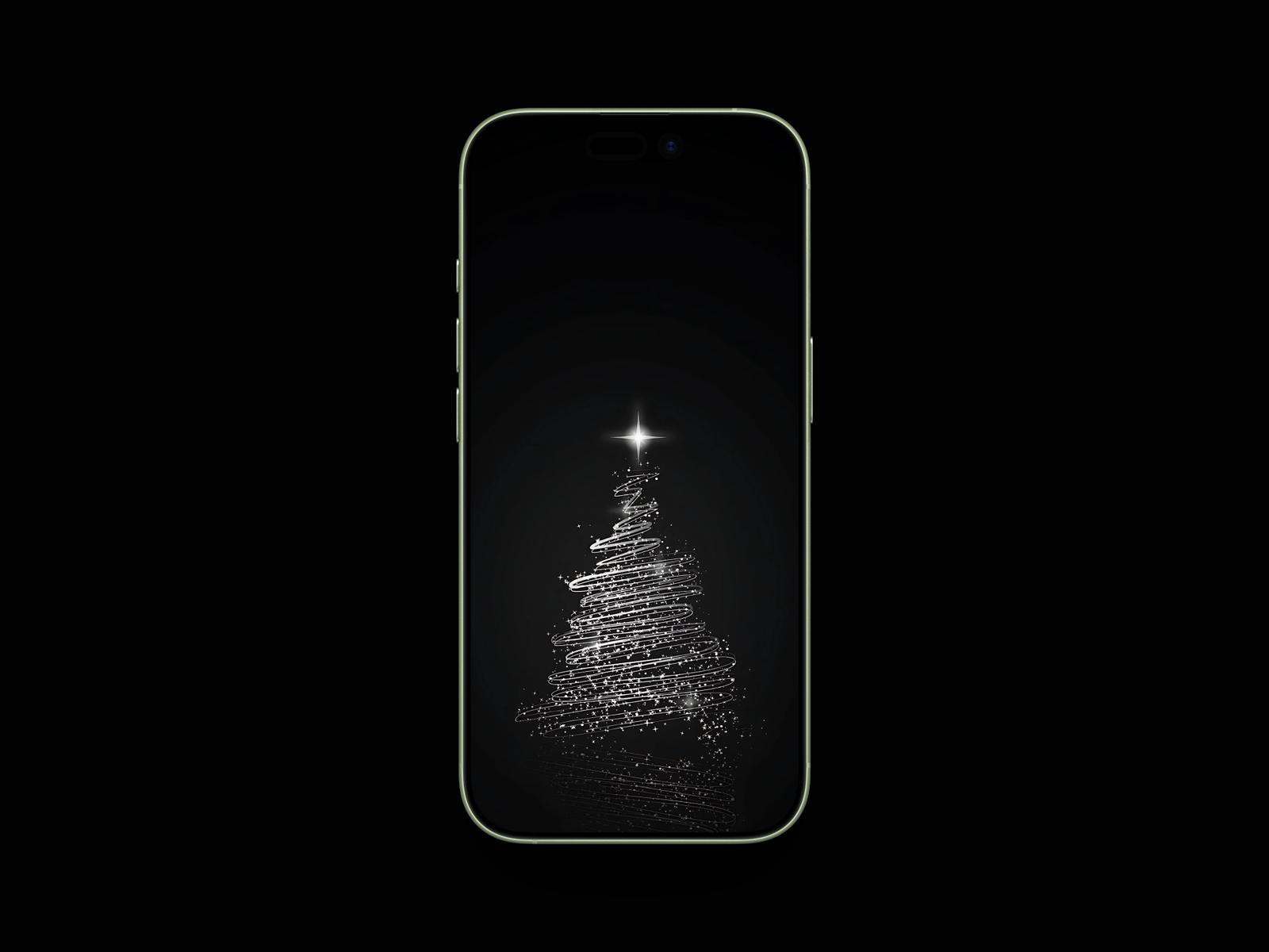 Minimalist Dark Christmas Wallpaper