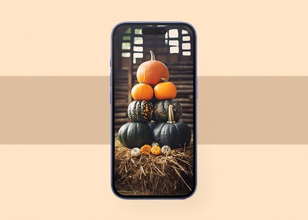 Stacked Pumpkins wallpaper.