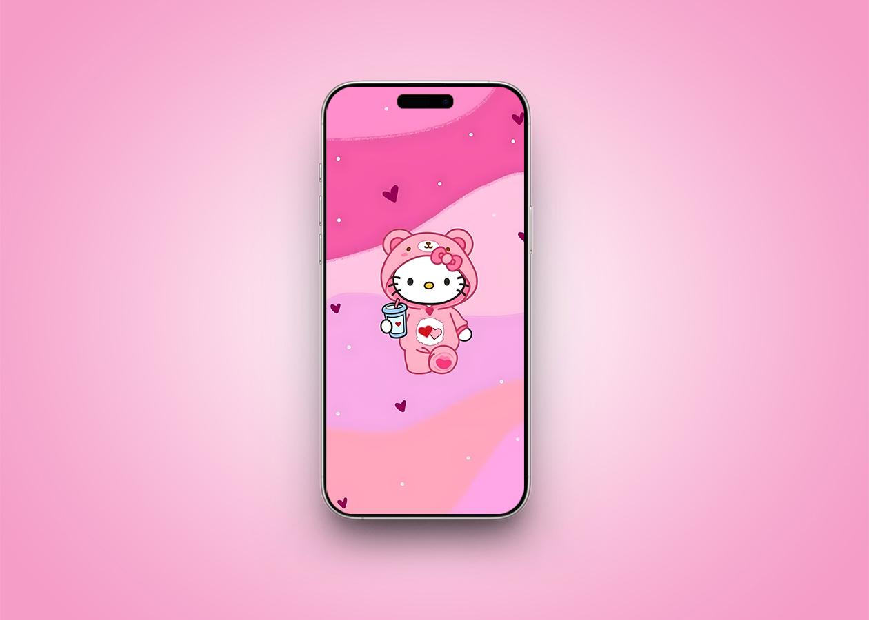 Hello Kitty in cuddle mode