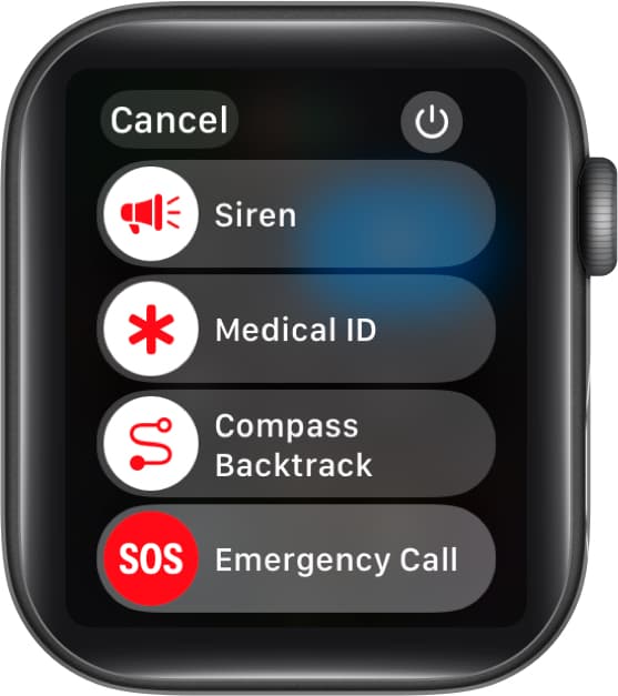 Access Medical ID from Apple Watch.