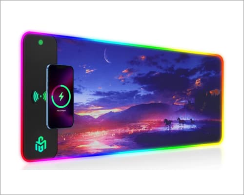 GIM Wireless Charging RGB Gaming Mouse Pad 
