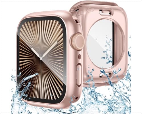 Goton 2 in 1 Waterproof Case Compatible for Apple Watch Series